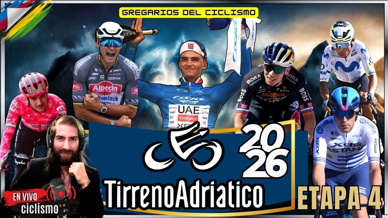 🔴EN VIVO ETAPA 4 TIRRENO ADRIATICO 2026 GREGARIOS DEL CICLISMO