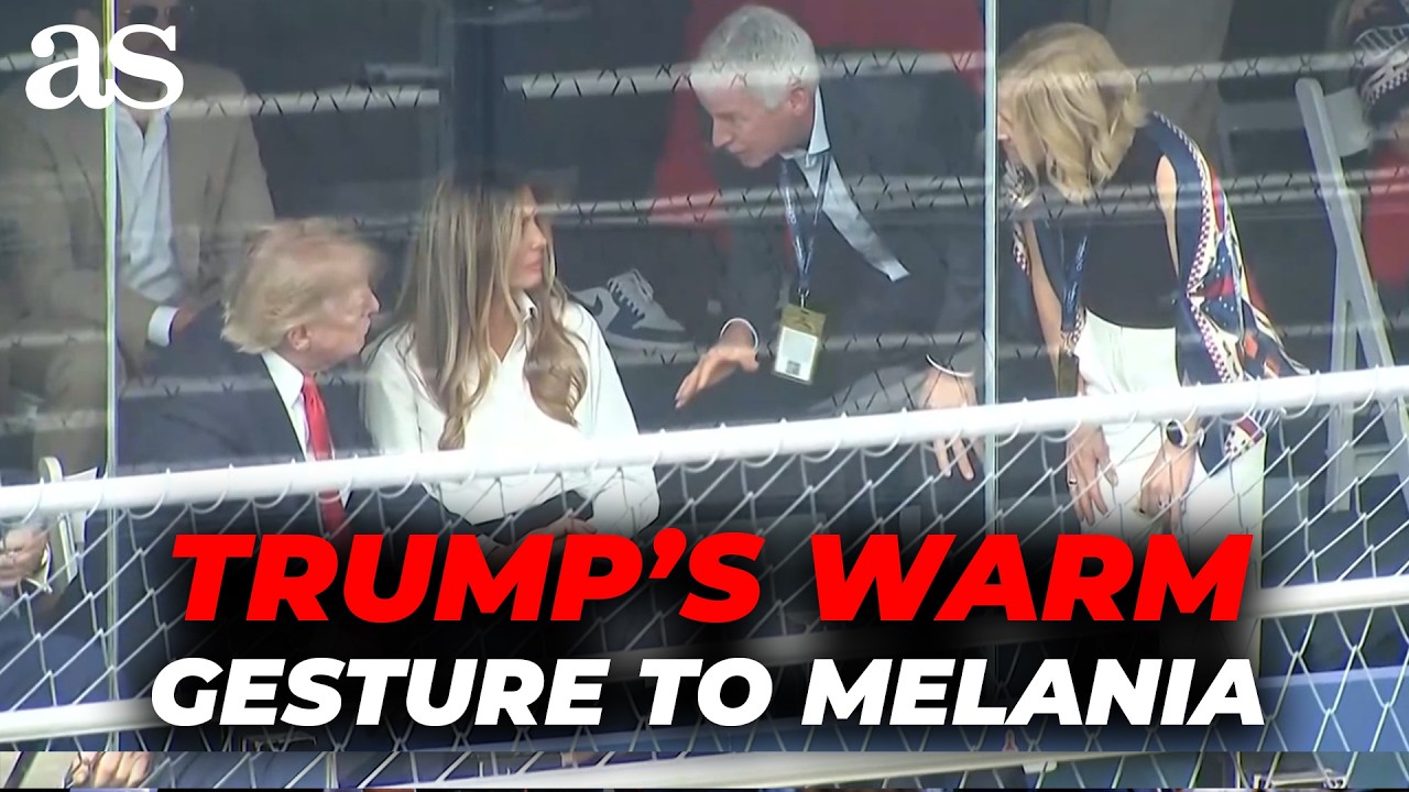 Trump's SWEET GESTURE toward MELANIA at the FREEDOM 250