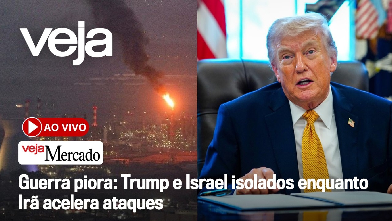 AO VIVO: Guerra piora: Trump e Israel isolados enquanto Irã acelera ataques | Mercado