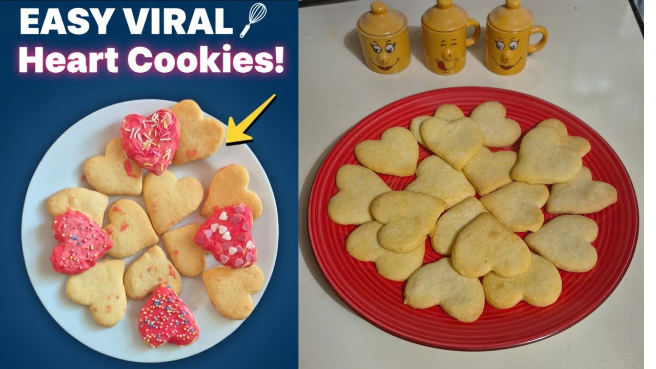 Valentines Cookies  Recipe/ How To Decorate Cookies For Valentine Day 💝 