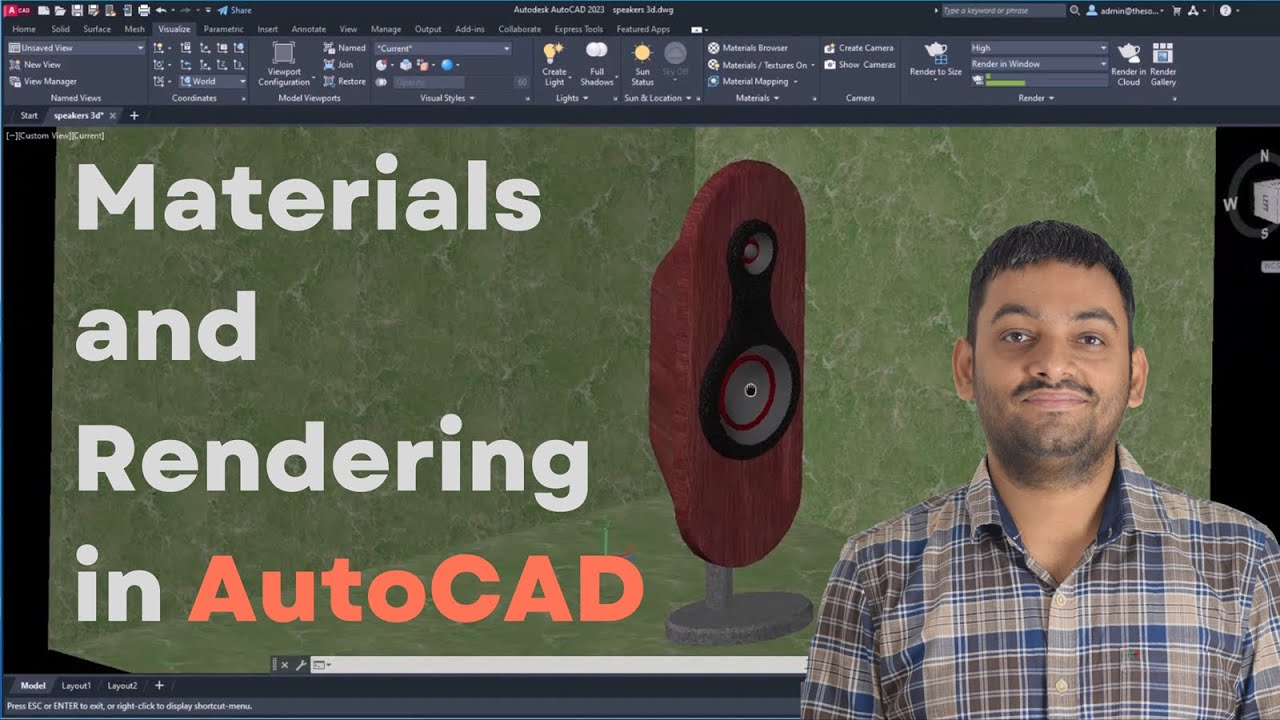 Создание пользовательских материалов, текстур и рендеринга в AutoCAD