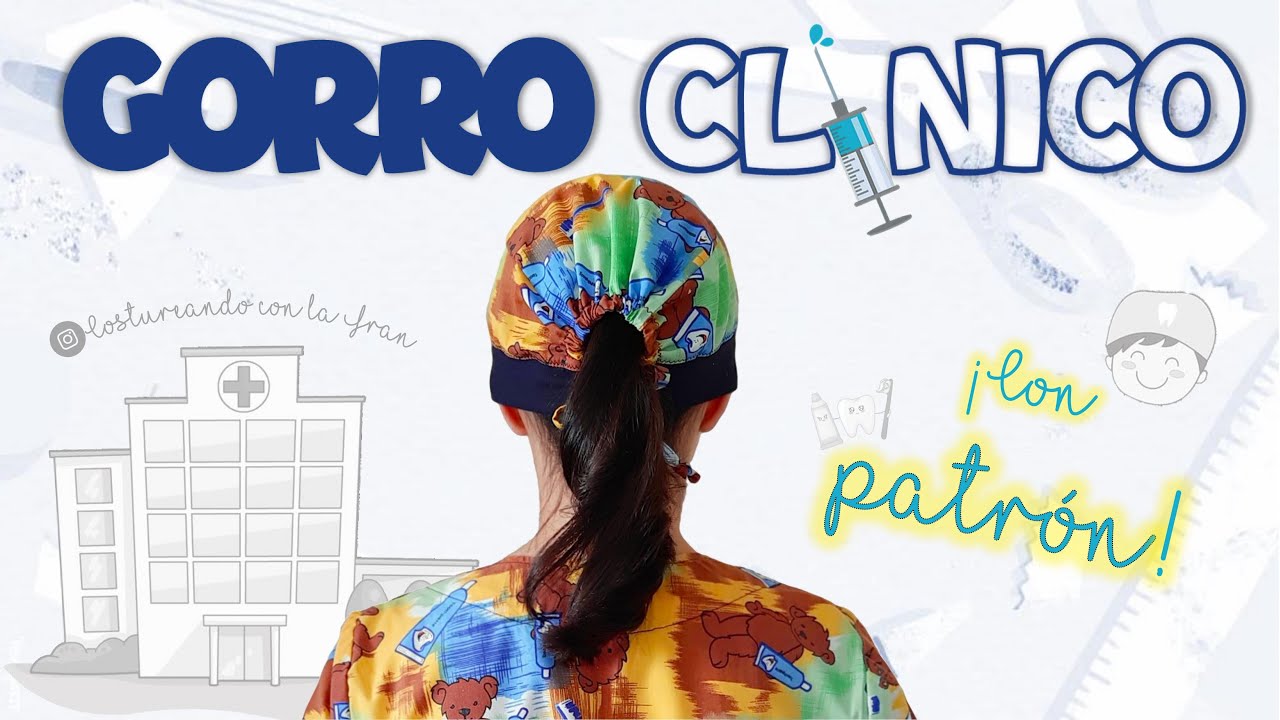 Cómo hacer un GORRO CLÍNICO de mujer (con patrón) ♥