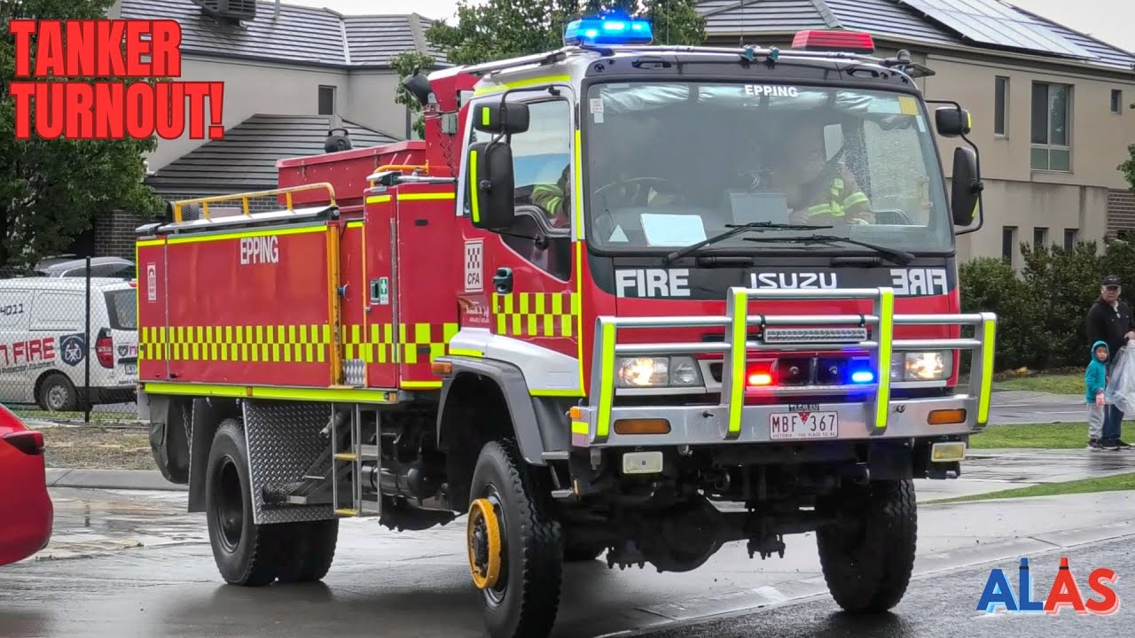 *LTS SIREN - TANKER RESPONSE* CFA // Epping Tanker - Code 1 Turnout | FIP Full Call, Epping