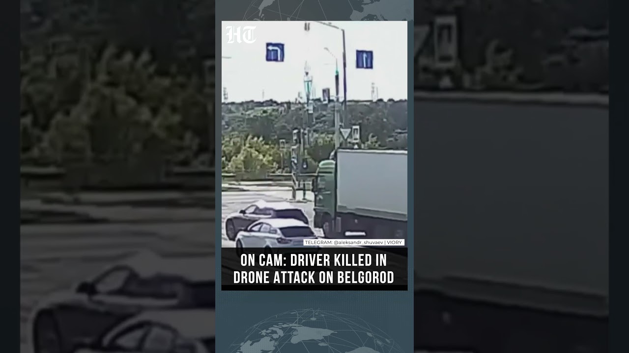 Belgorod Under Attack: Driver's Death Confirmed After Ukrainian Drone Hits Truck | #shorts