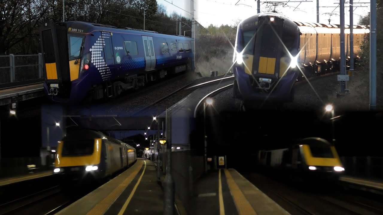 Trains at Croy, E-G Line (04/11/2022)