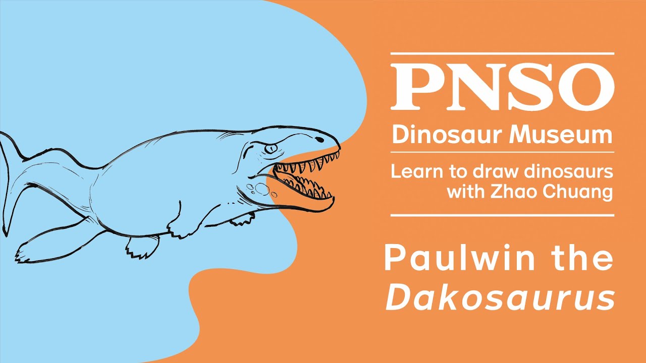 043 Paulwin the Dakosaurus | Learn to Draw Dinosaurs with ZHAO Chuang