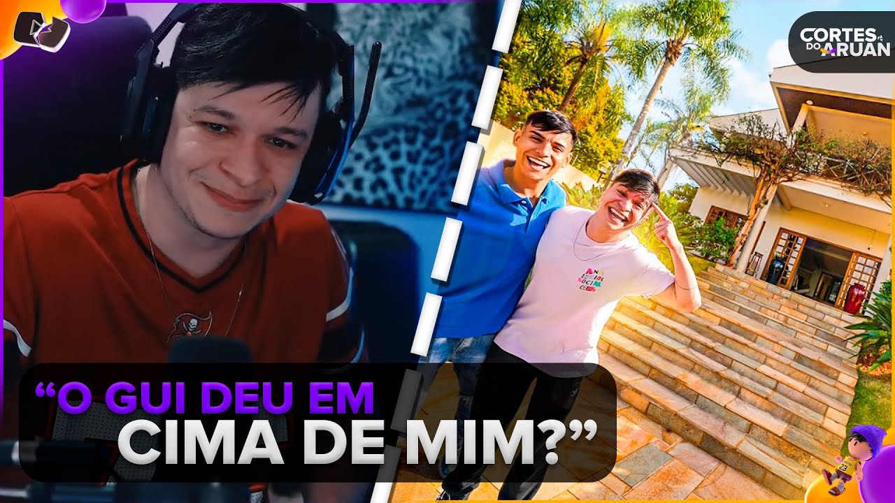 ARUAN REAGE: TROUXE O ARUAN PRA CONHECER A NOSSA CASA NOVA !! (GUI NOBRE) - Cortes do Aruan
