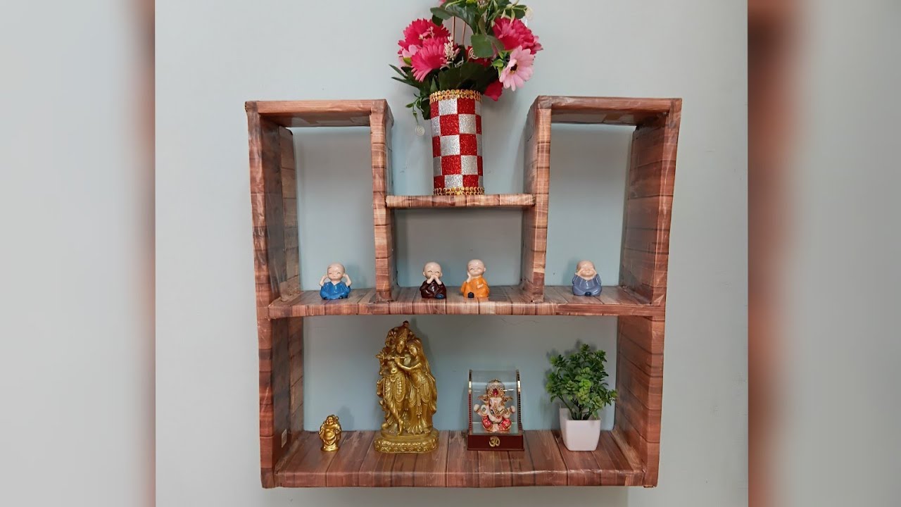 Cardboard shelf | कार्डबोर्डसे बनाए शेल्फ | Easy DIY