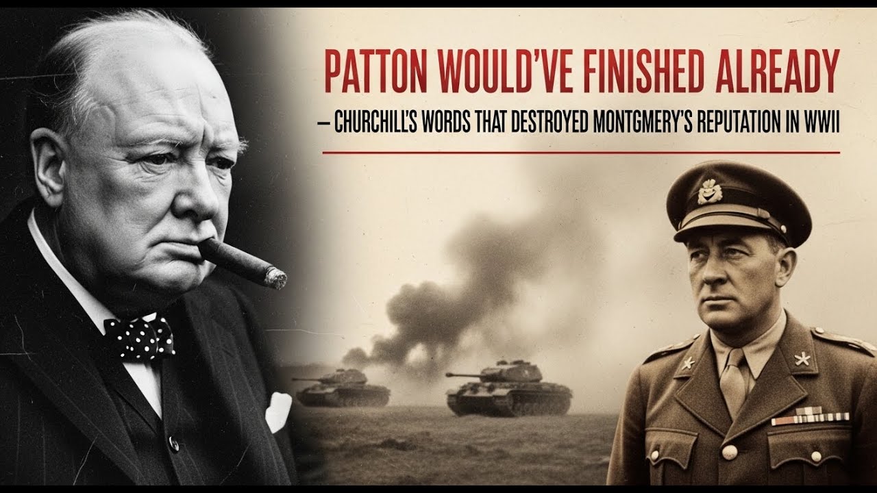“Patton Would’ve Finished Already”— Churchill’s Words That DESTROYED Montgomery’s Reputation in WWII