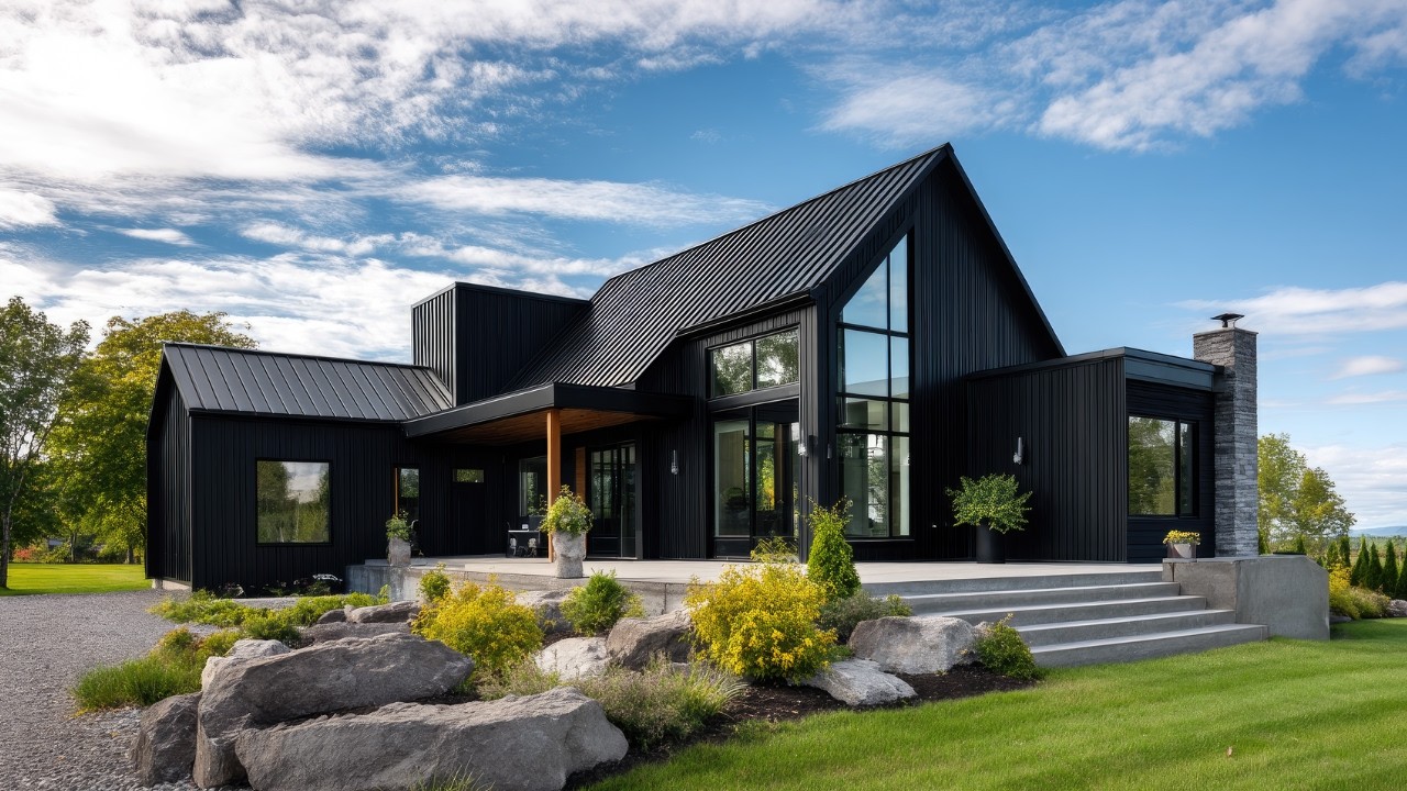 Inside the Ultimate Black Modern Minimalist Farmhouse of 2026