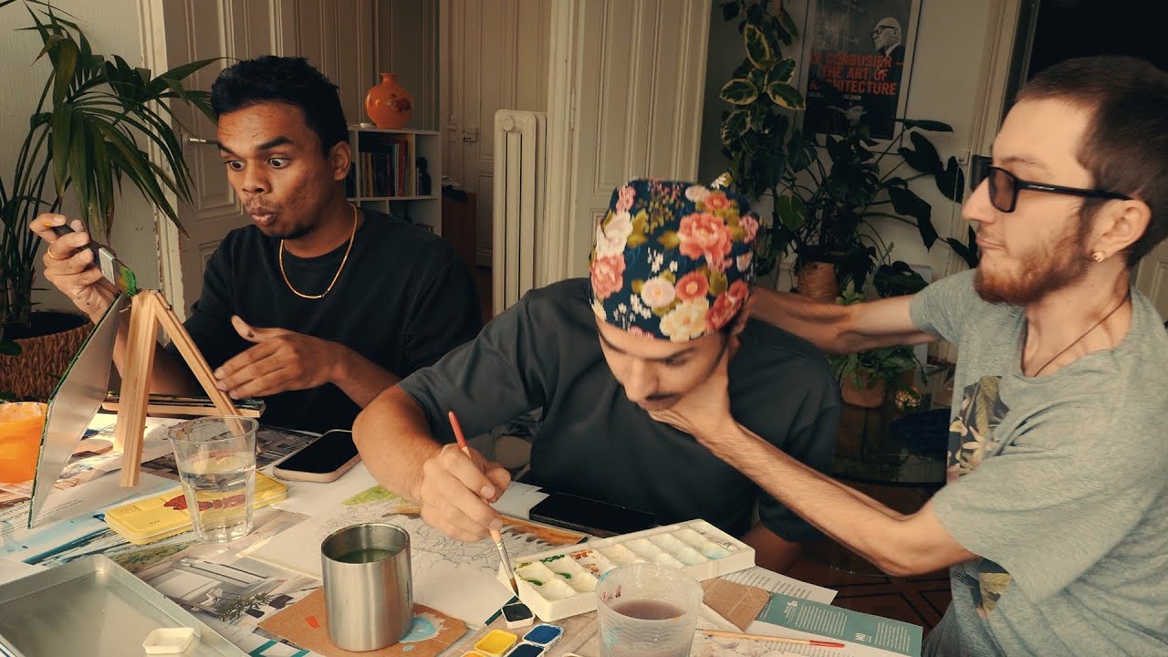 Session aquarelle avec Mae et Diversikan