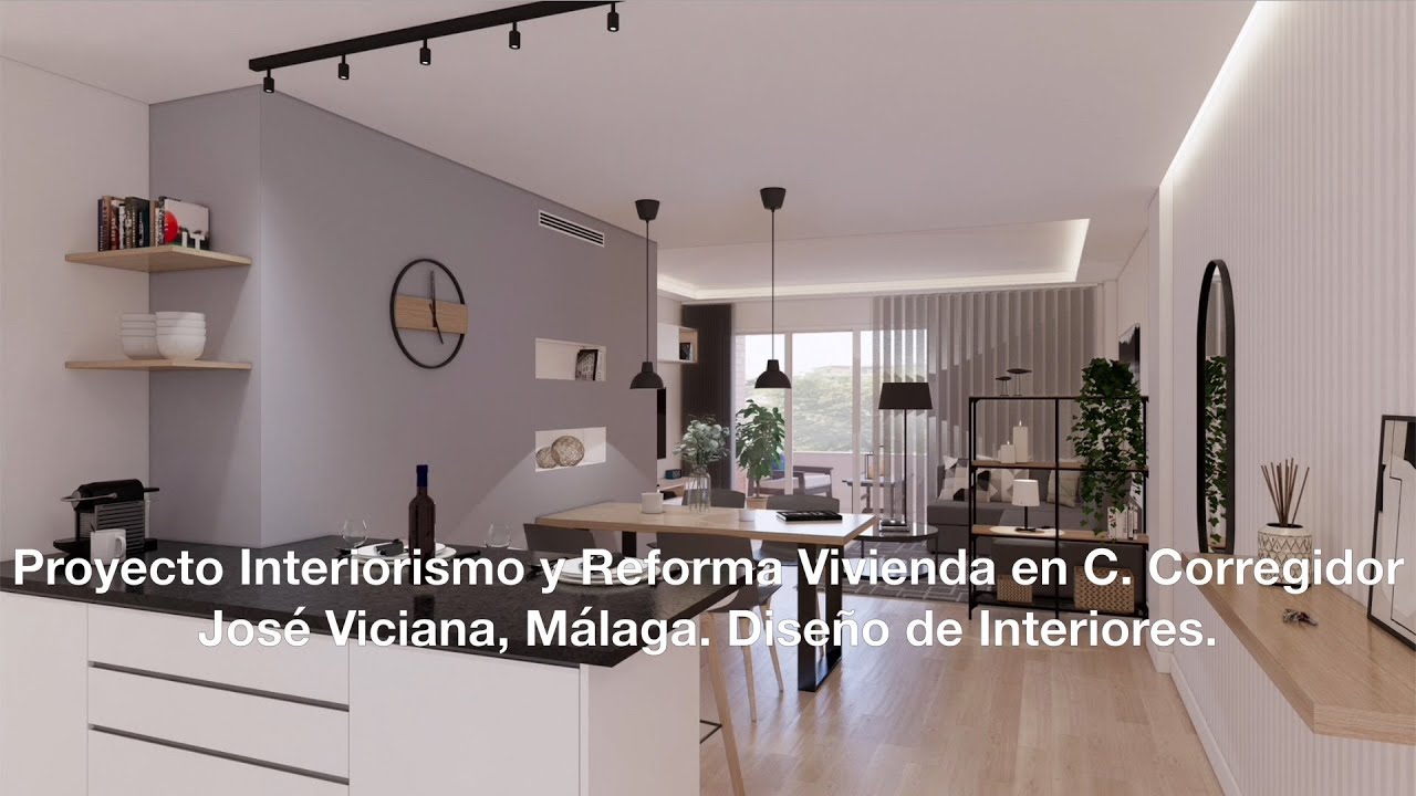 Proyecto Interiorismo y Reforma Vivienda en Corregidor José Viciana, Málaga. Diseño de Interiores