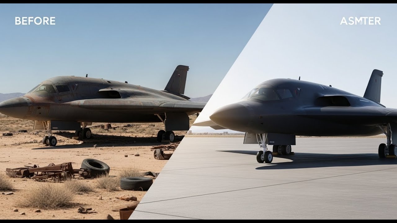 ASMR Restoration of Abandoned B-2 Spirit 1997 | From Junkyard to Pristine Stealth Bomber
