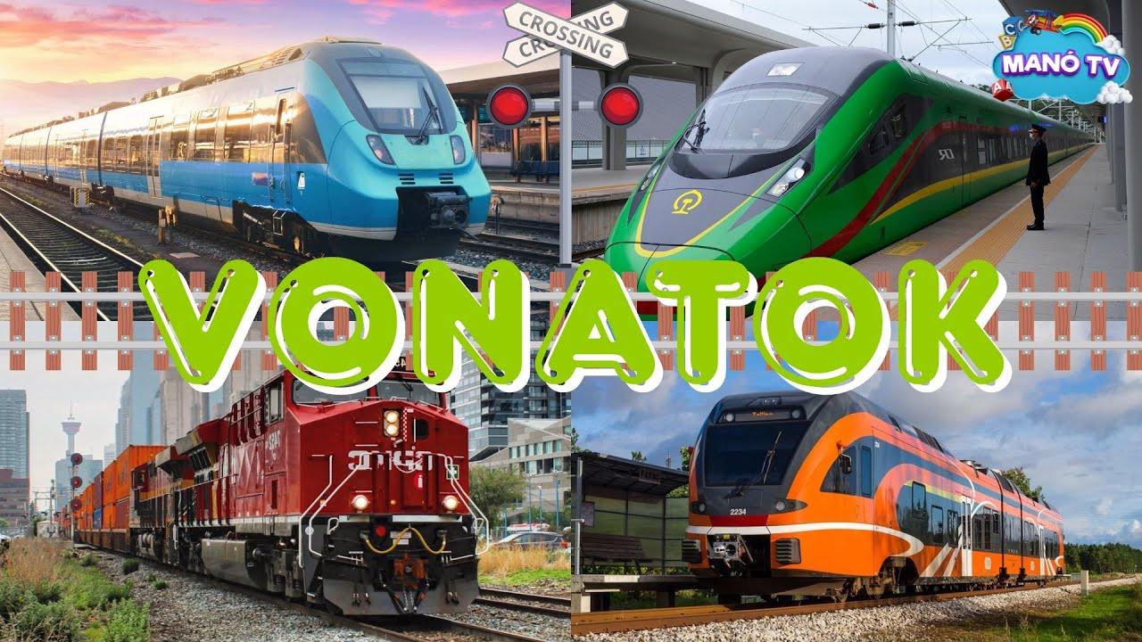 Vonatok gyerekeknek - Fejlesztő vide&oacute; gyerekeknek a vonatokr&oacute;l &eacute;s a vagonokr&oacute;l #vonat #train #trains