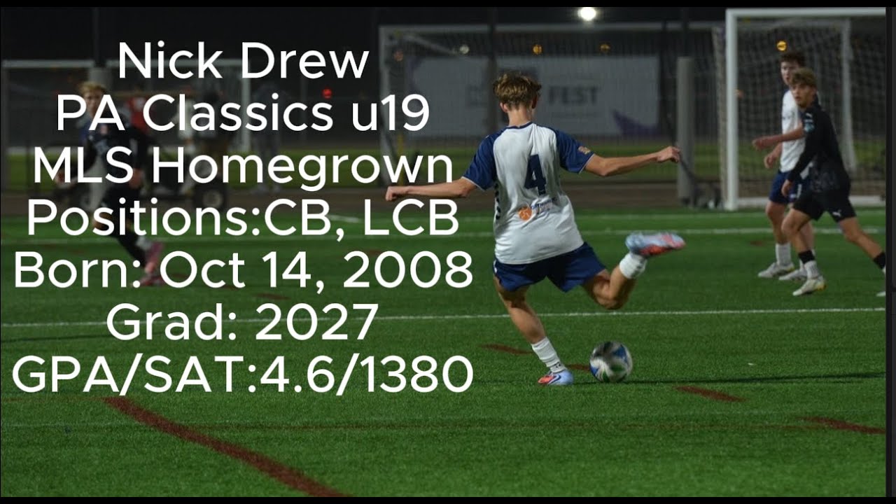 Nick Drew - MLS Next Homegrown Fall Season/Fest
