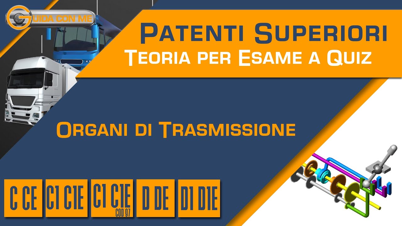 Patente C D E  Frizione, cambio, differenziale  Organi di trasmissione del motore