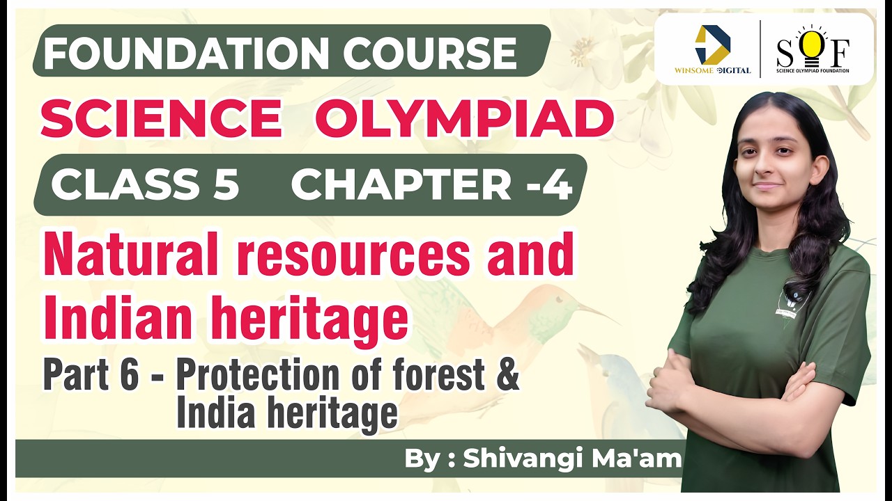 Class 5 Science Olympiad | Chapter 4- Natural resources & Indian heritage | SOF 2025