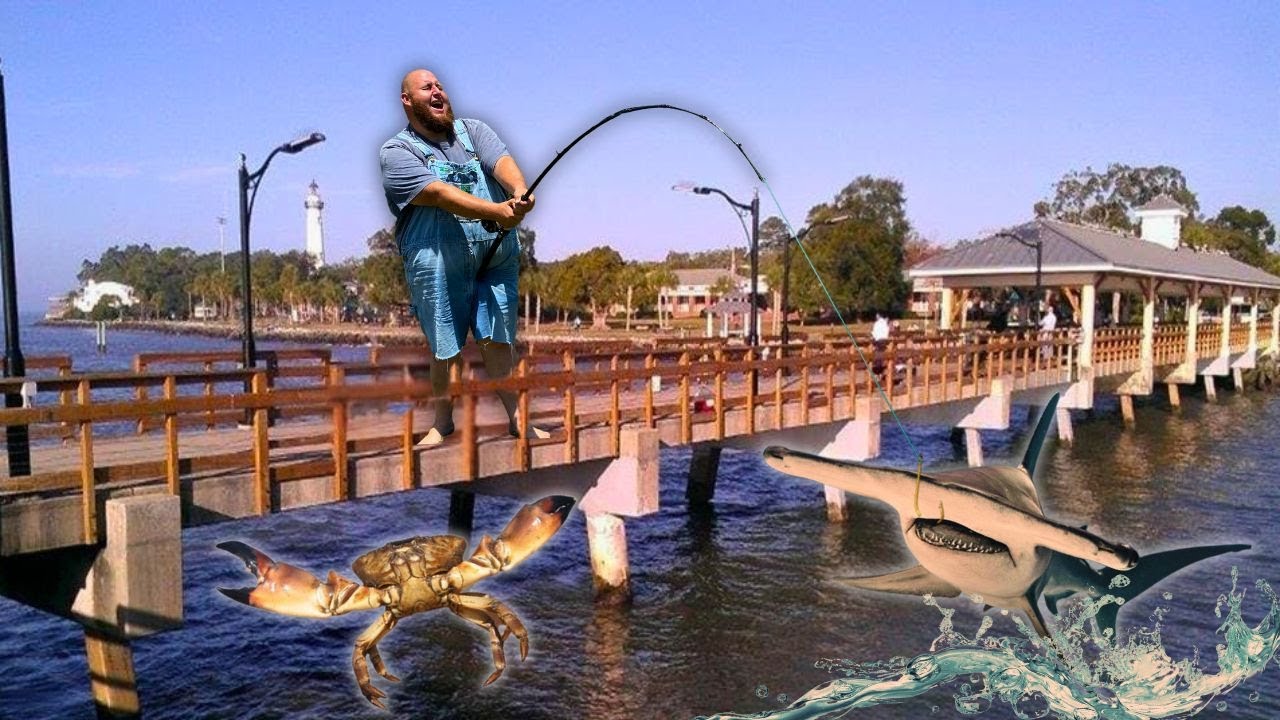 JAWS and CLAWS | PIER FISHING on St. Simons Island, GEORGIA