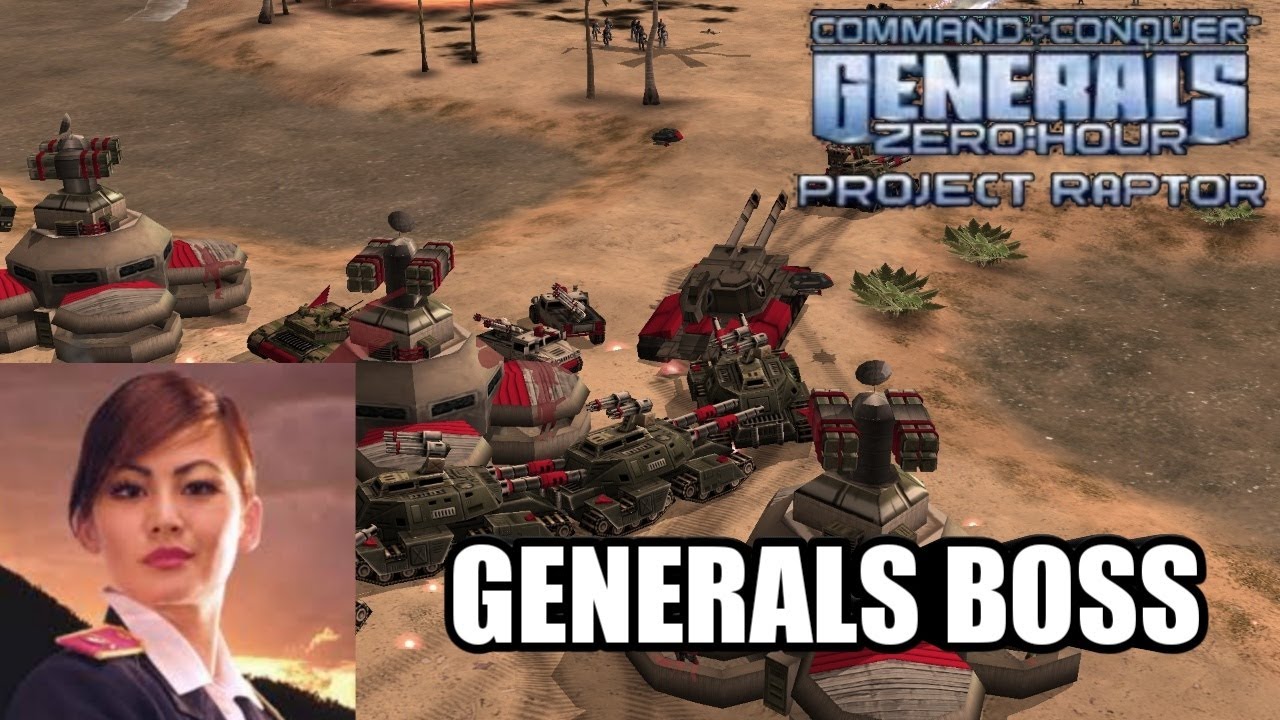 ГЕНЕРАЛ БОСС В C&C Generals: Project Raptor 9.1.18