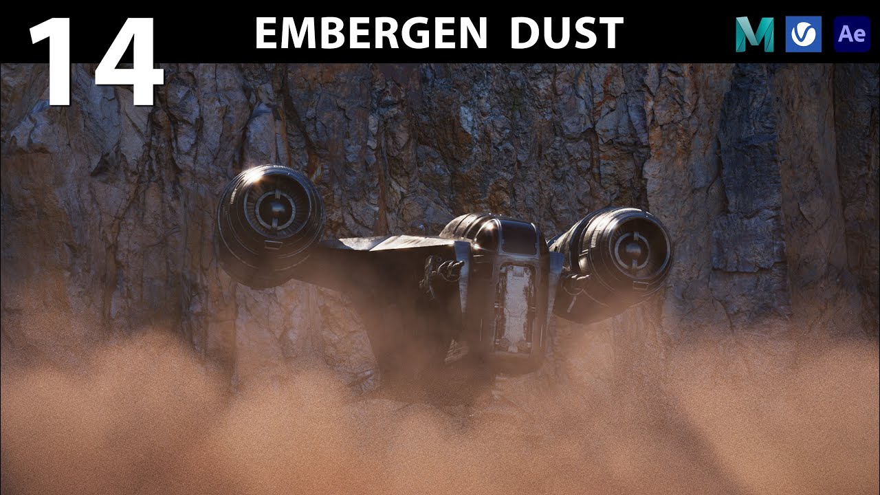 EmberGen Dust VDBs с V-Ray — Razor Crest VFX Лекция 14