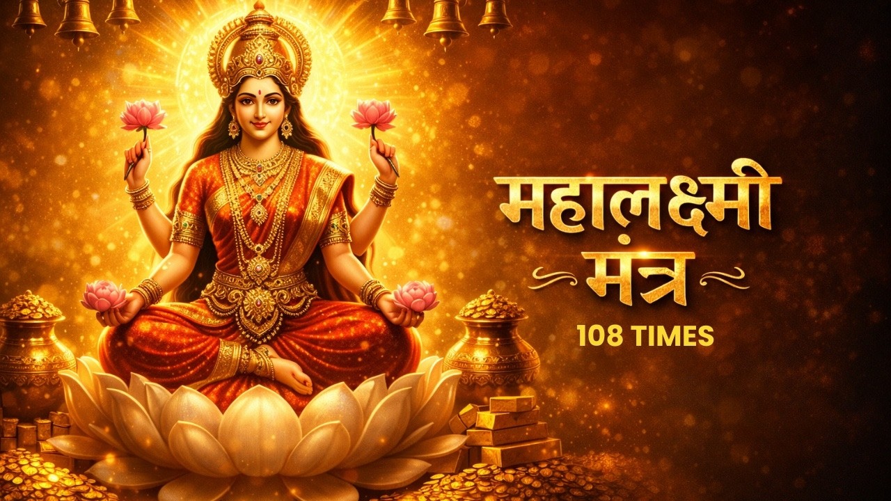 Om Mahalakshmi Namo Namah | Powerful Mahalakshmi Mantra for Wealth & Prosperity (108 Times) |