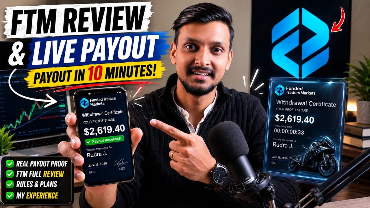 Funded Trader Market (FTM) Review & $2600 Payout Request with Trade Breakdown | Best CFD Prop Firm