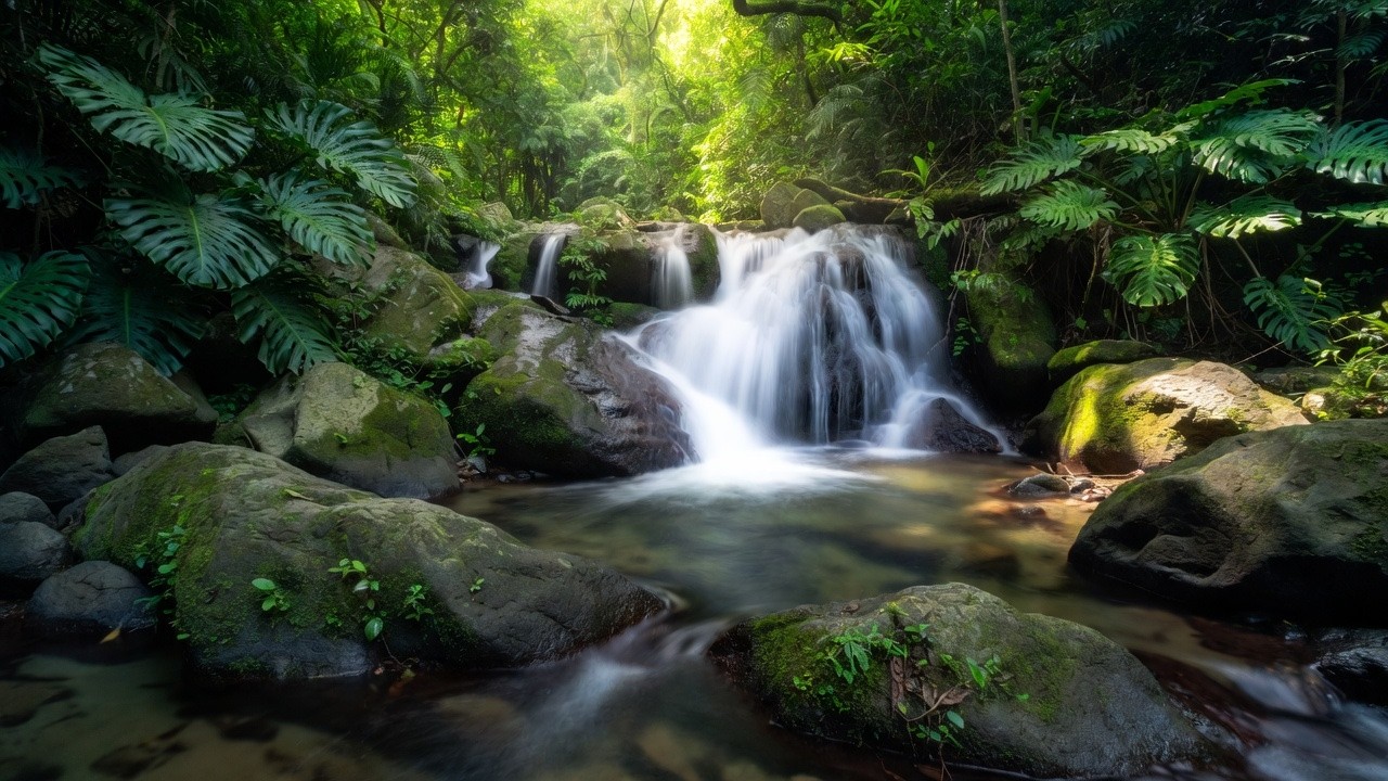 Close Your Eyes… Jungle River Sounds 🌊 Fall Asleep Fast