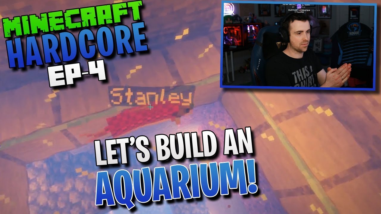 HARDCORE MINECRAFT! Let's build an aquarium! Ep.4