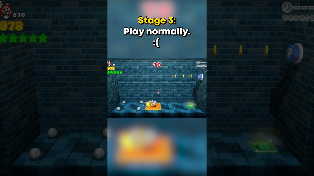 Baseballs are the Key #supermario3dworld #3dworld #sm3dw #speedrun #nintendo #mario
