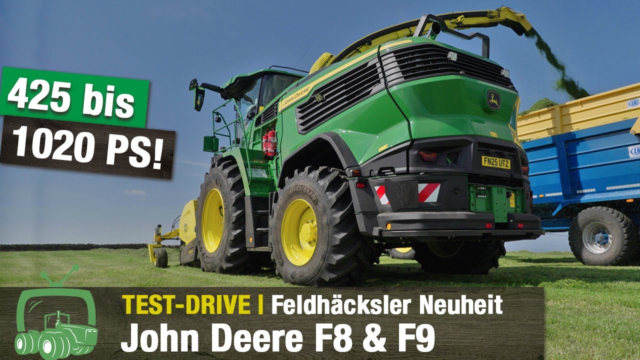 John Deere F8 / F9 Feldhäcksler im Test-Drive | Neu: 425 bis 1020 PS | Landtechnik | Häcksler