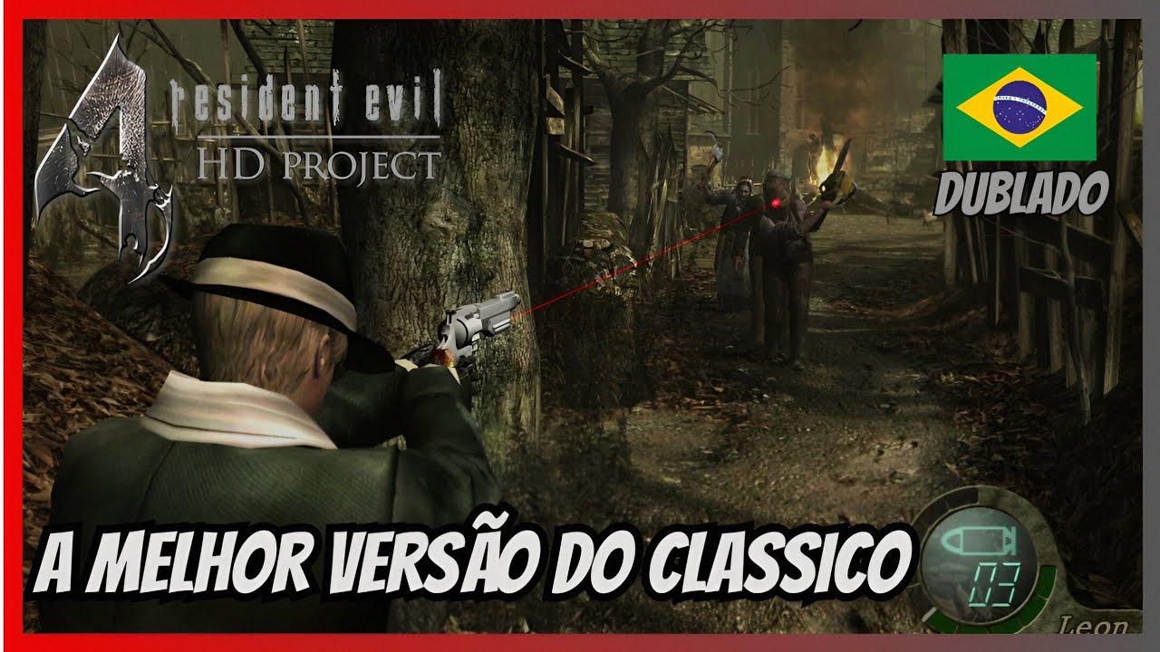Resident evil 4 HD project + Dublagem Pt-br missão da vila (Gameplay)