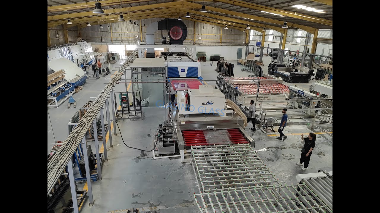 What machines are needed for a complete glass processing factory? #glassmachine  مكائن تجهيز الزجاج