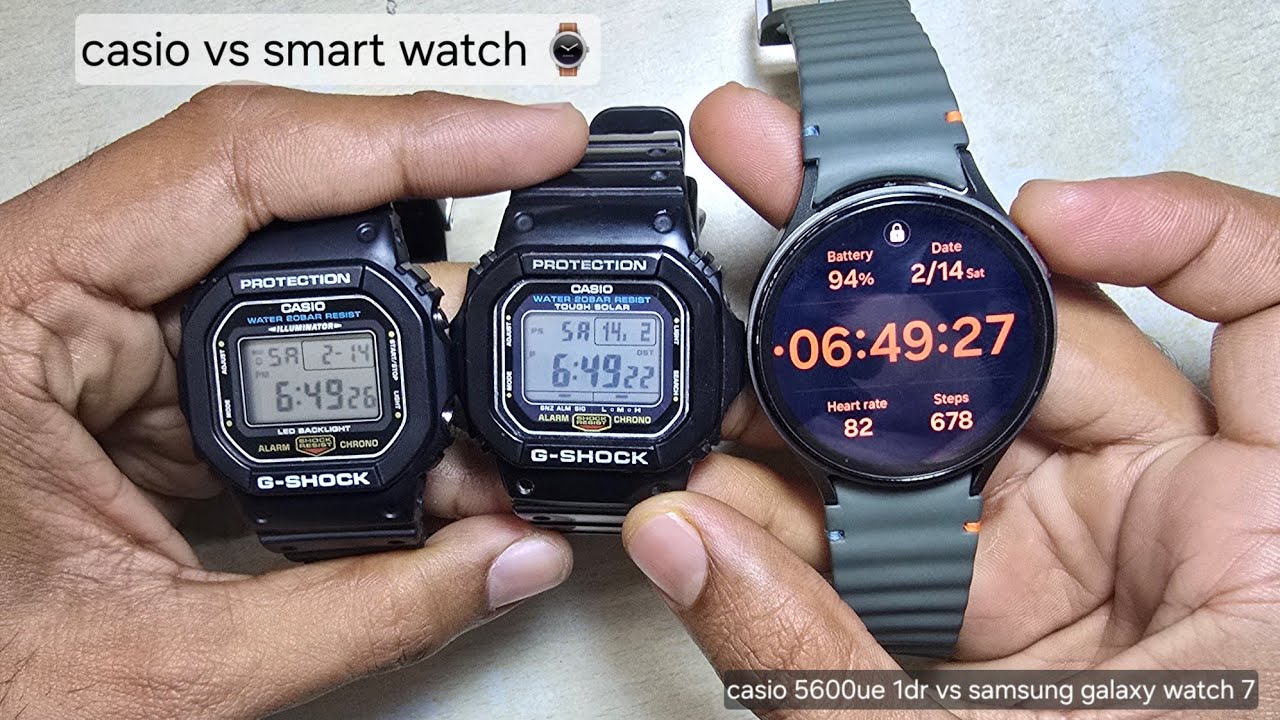 Casio 5600 vs smart watch which one is best ?