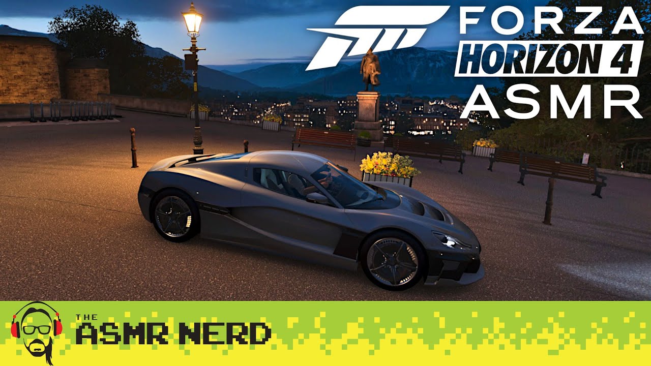 ASMR | A Relaxing Rainy Night Drive in Forza Horizon 4 (soft speaking, Ultra Graphics, 1440p60)