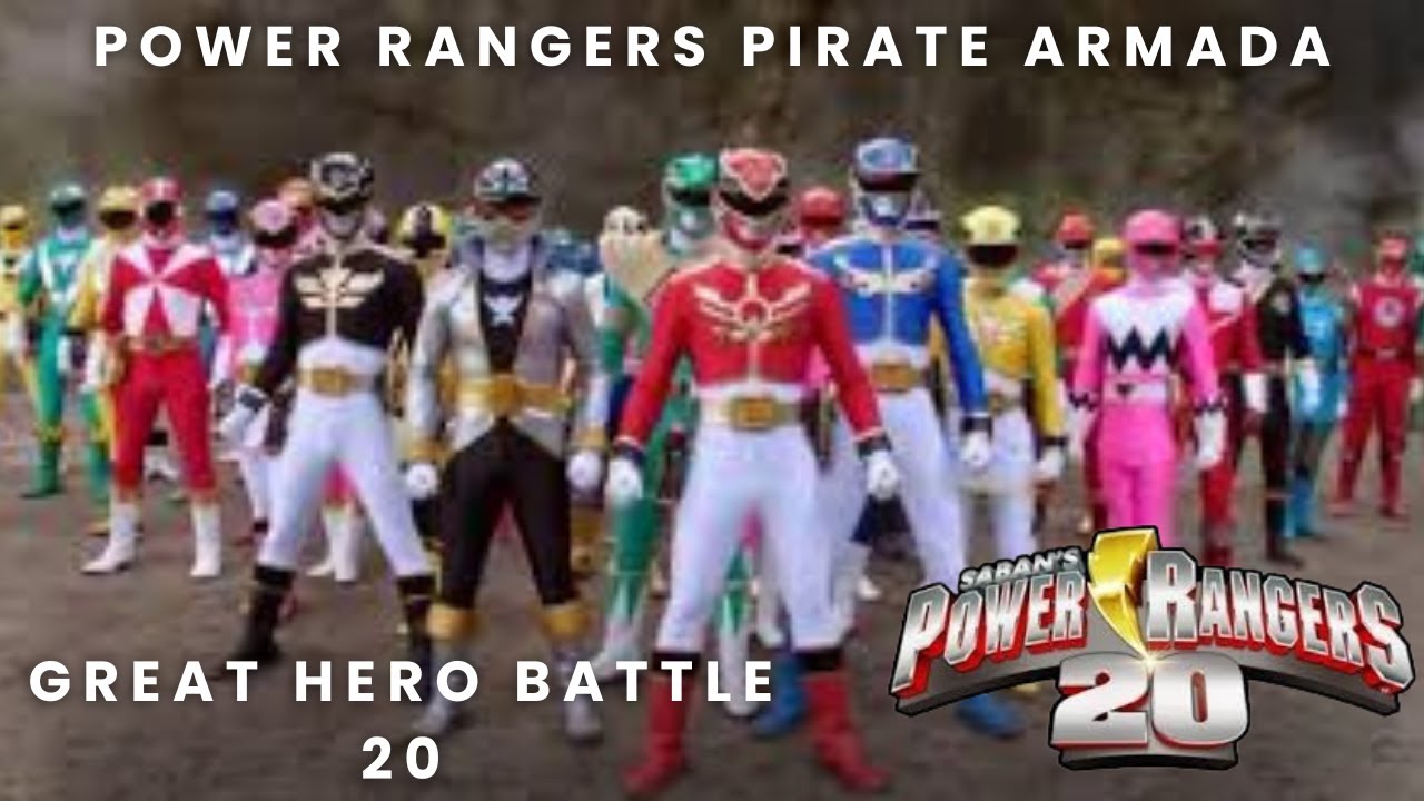 Power Rangers - Pirate Armada -  Great Hero Battle - 20 #powerrangers #mmpr #20thanniversary