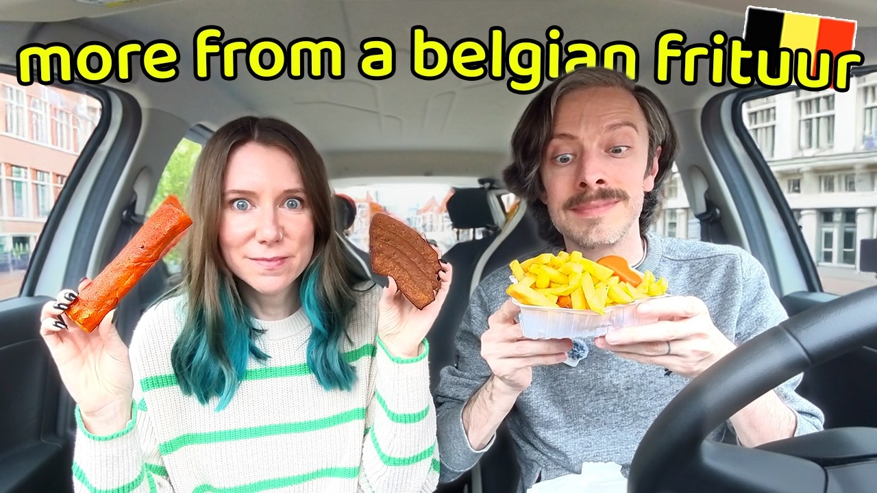 Rating Frituur Food in Belgium 🇧🇪 (americans try belgian food)