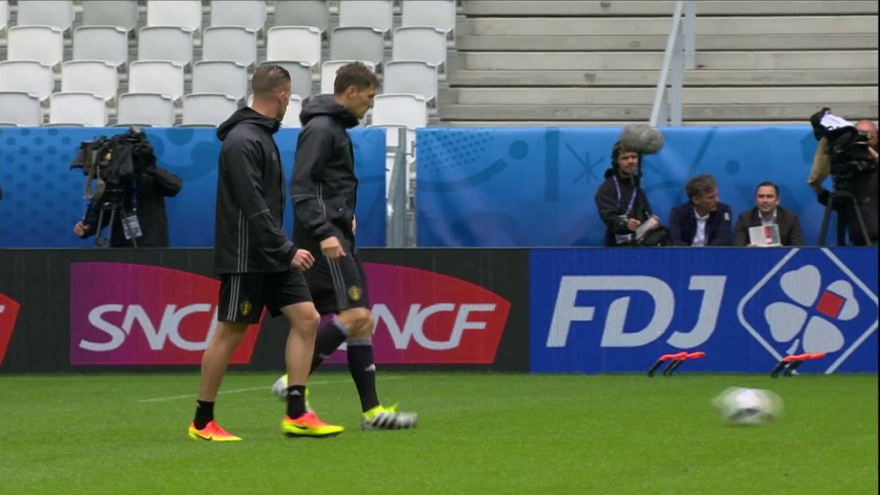 Belgium training at the Stade de Bordeaux - 17.06