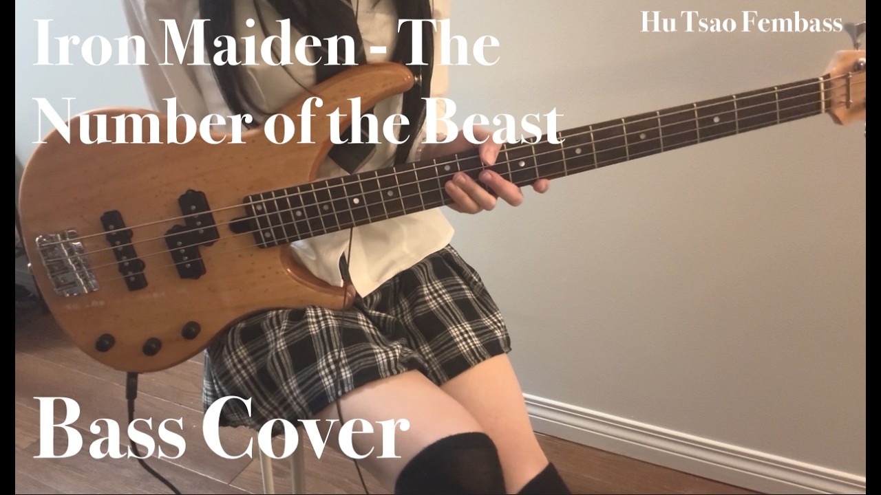 Iron Maiden — The Number of the Beast | Bass Cover | Hu Tsao Fembass