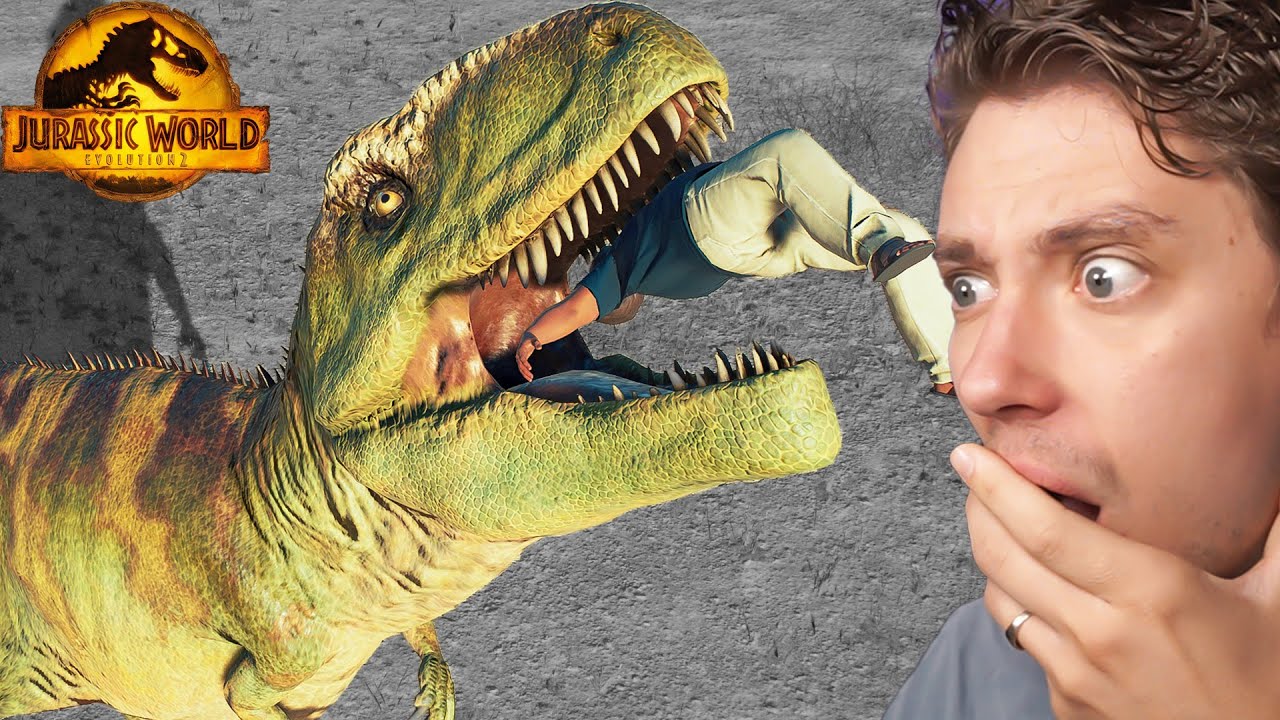 Playing as the Giganotosaurus in Jurassic World Evolution!!!