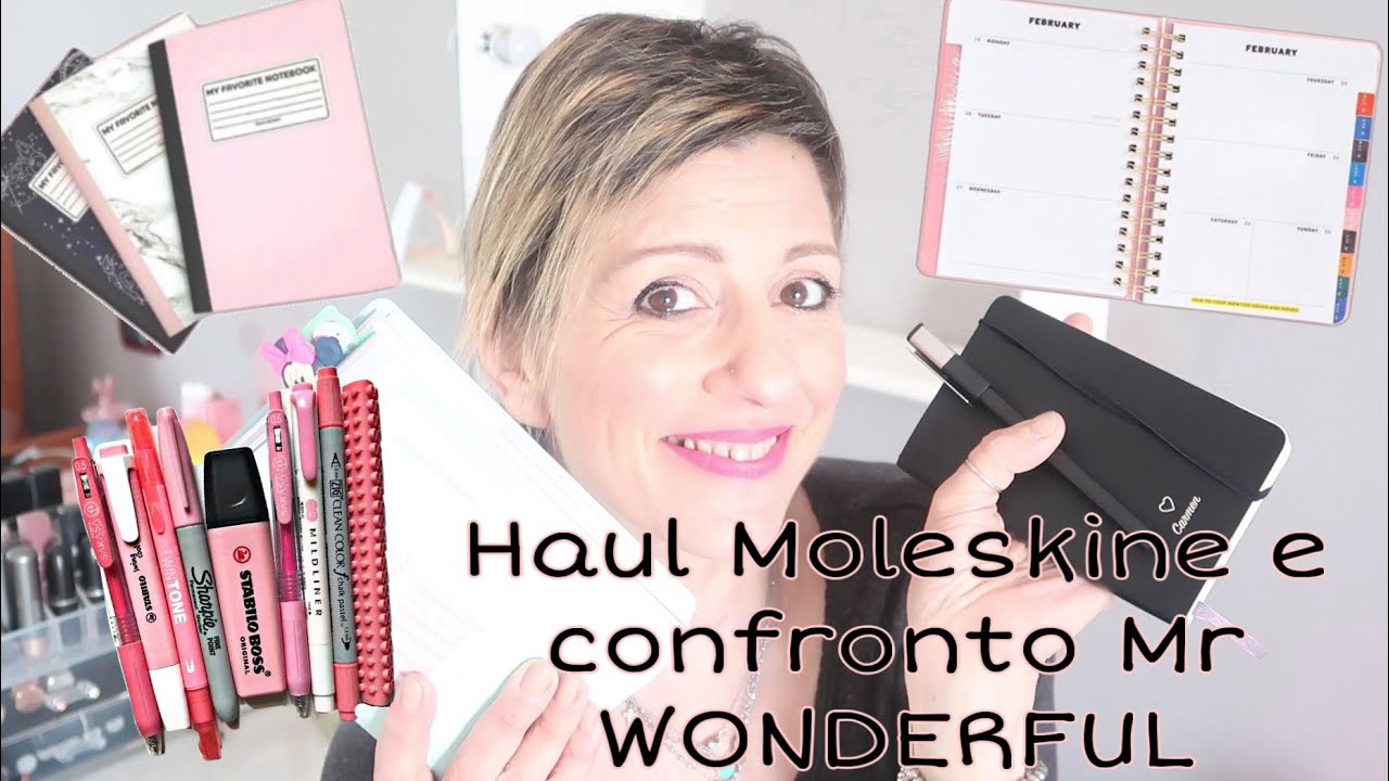 LA MIA PRIMA MOLESKINE E CONFRONTO CON MR.wonderful ! Cose da #CARTOPAZZE ❤️ #facciamocicompagnia