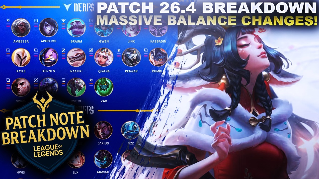 MASSIVE BALANCE CHANGES! - Patch 26.4 Breakdown!