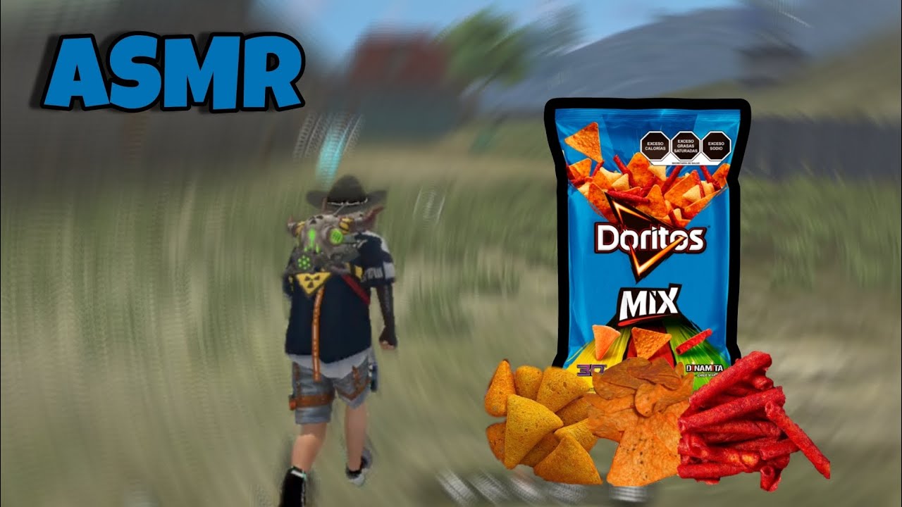 ASMR free fire| comiendo Doritos mix| eating sounds 🤯