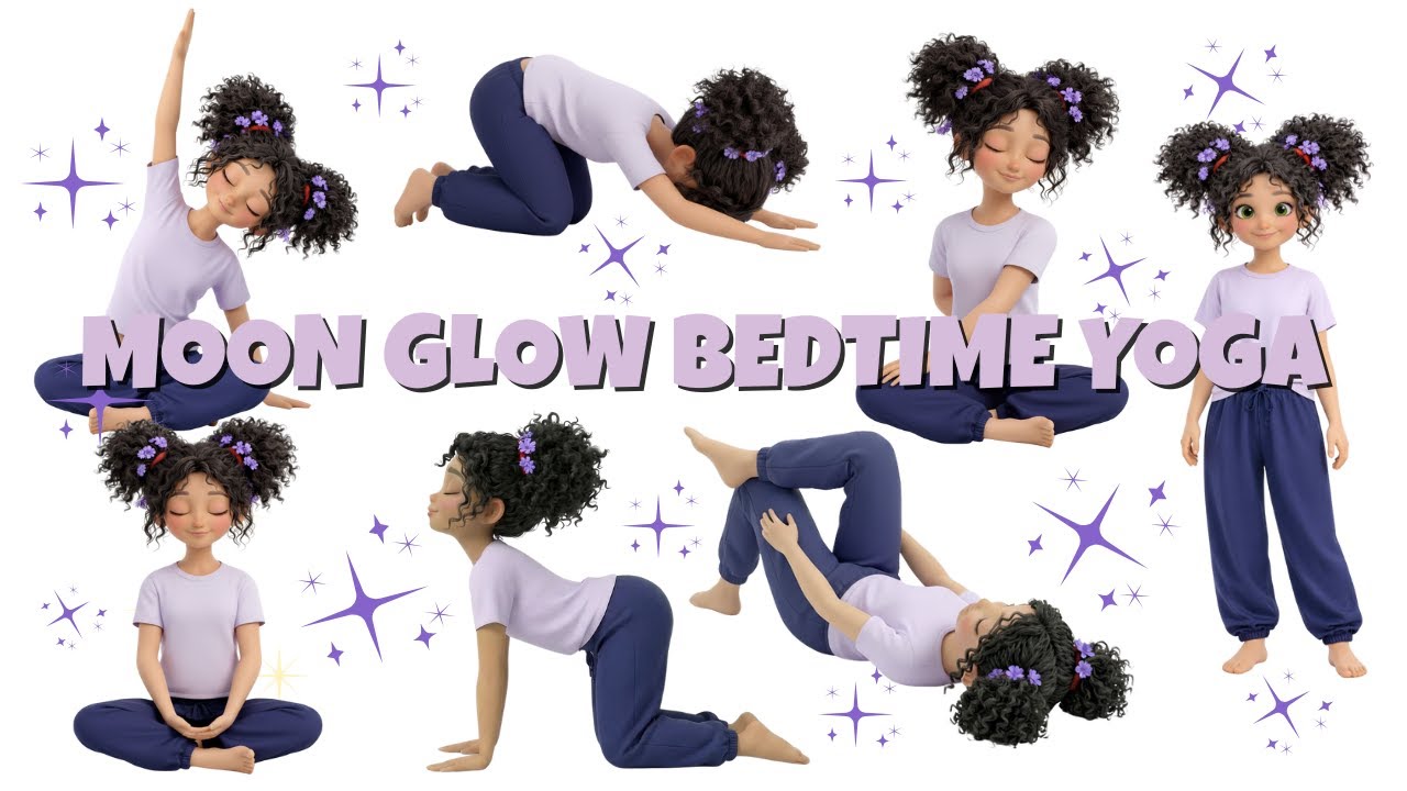 Moon Glow Yoga | Gentle Bedtime Yoga for Kids