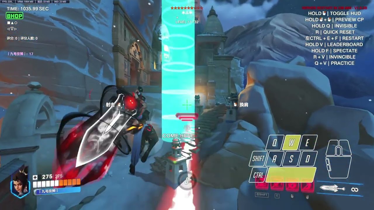 Vendetta Parkour Shambali SQ Practice 【Hard】  Created By: GrumpyTeddy   CODE: 【KVA4Y】
