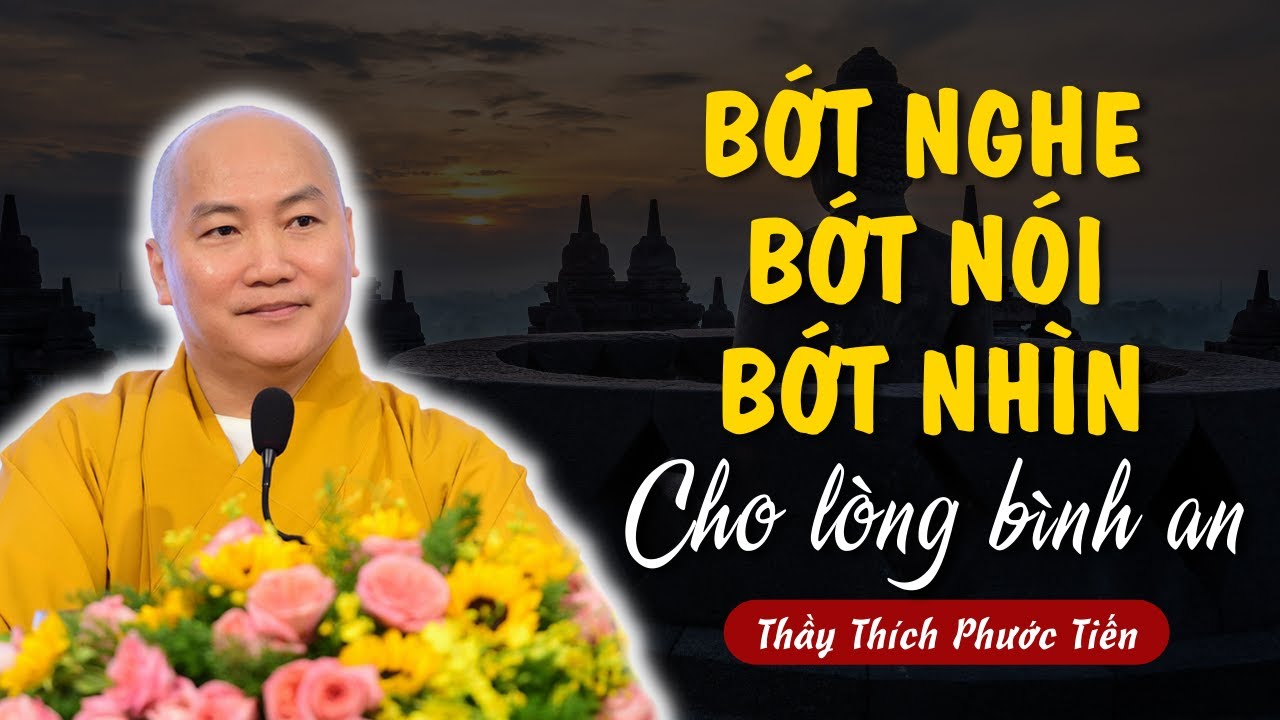 BỚT NGHE - BỚT NÓI - BỚT NHÌN (Cho Tâm Thanh Tịnh, Cho Lòng Bình An) | Thích Phước Tiến Vấn Đáp