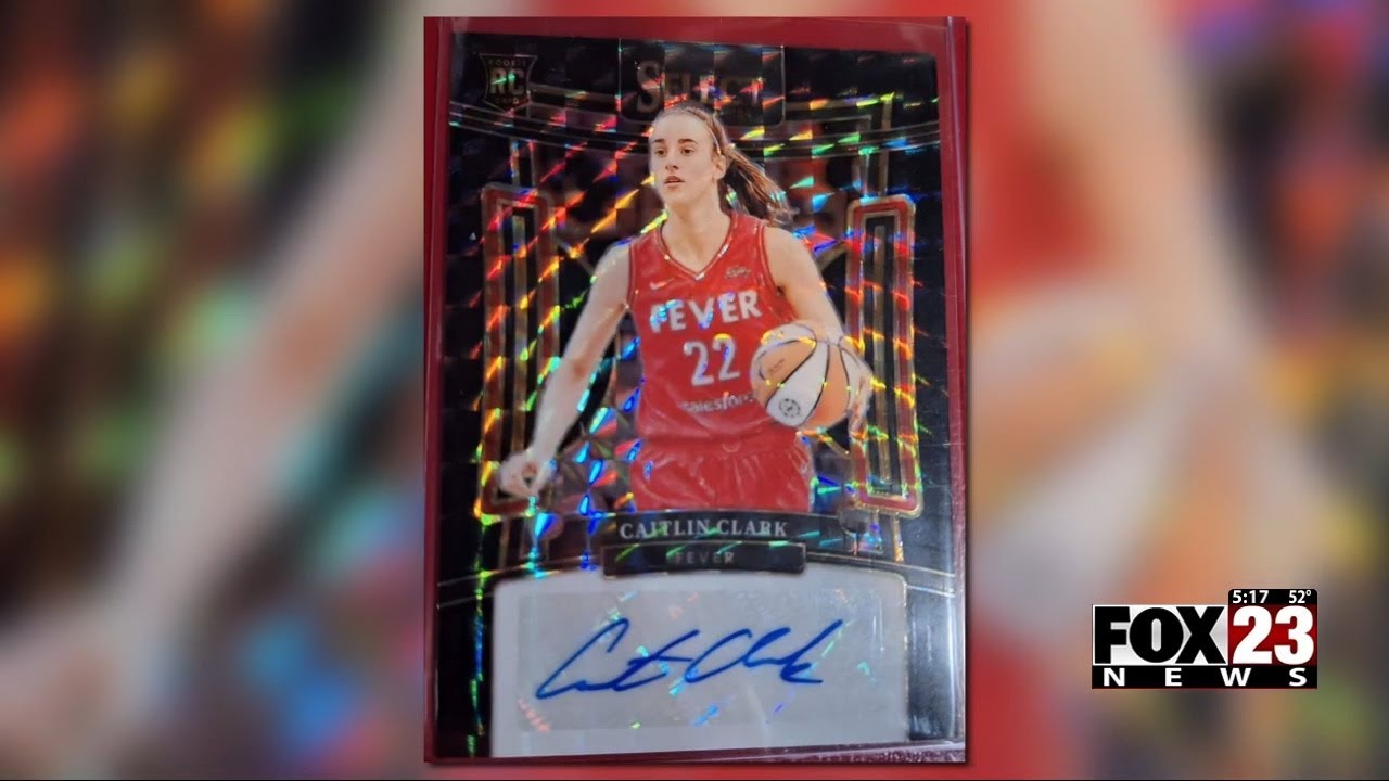 Video: Owner of Collinsville trading card store discovers rare Caitlin Clark card estimated worth