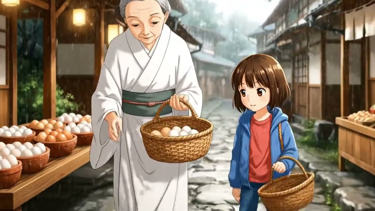 Rainy Village RAMEN With Grandma 🌧️ | Cozy Ghibli ASMR