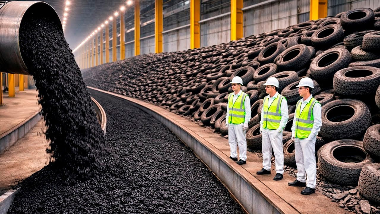 Des Déchets À L’Or Noir — Comment Le Recyclage Des Pneus Change La Construction Mondiale
