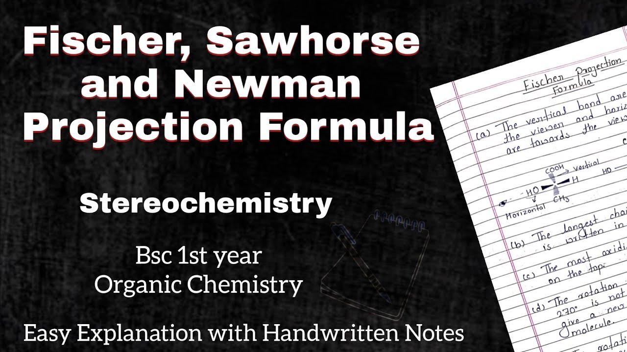 Fischer, Sawhorse, Newman Projection Formula Bsc 1st Year Organic Chemistry || Easy Explanation
