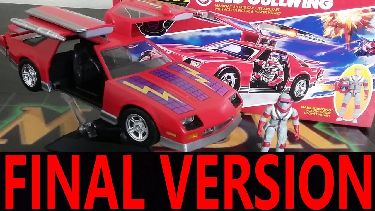 RED GULLWING FINAL RELEASE VERSION FROM RAMEN TOY COMPARED TO KENNER MASK VEHICLES
